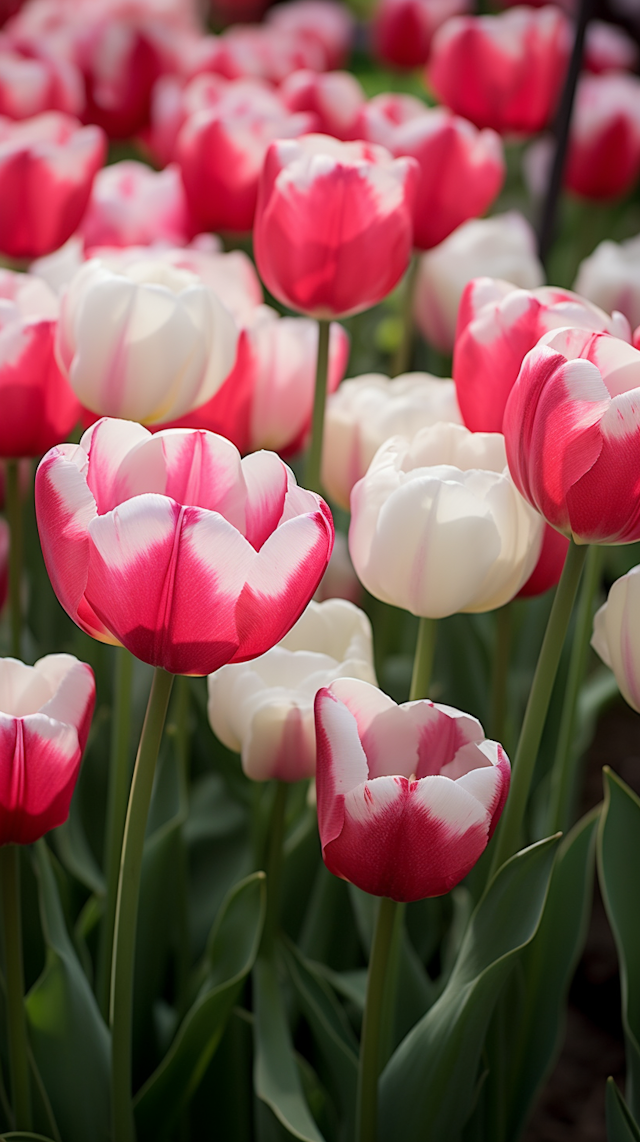 Radiant Spring Tulips in Bloom