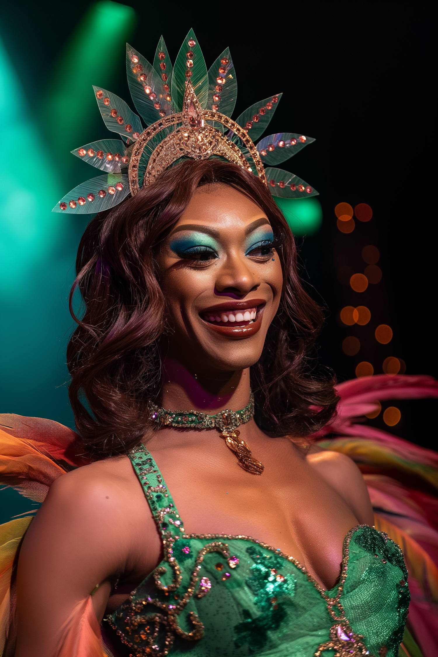 Radiant Crown and Elaborate Costume