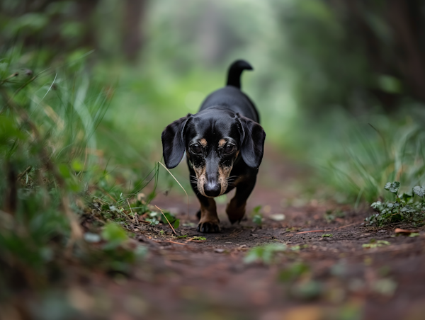 Dachshund in the Forest