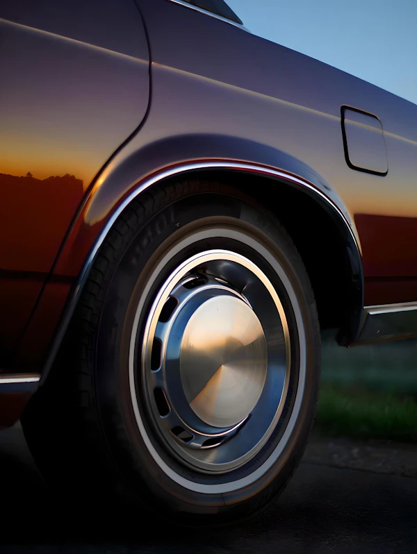 Vintage Car Rear Wheel
