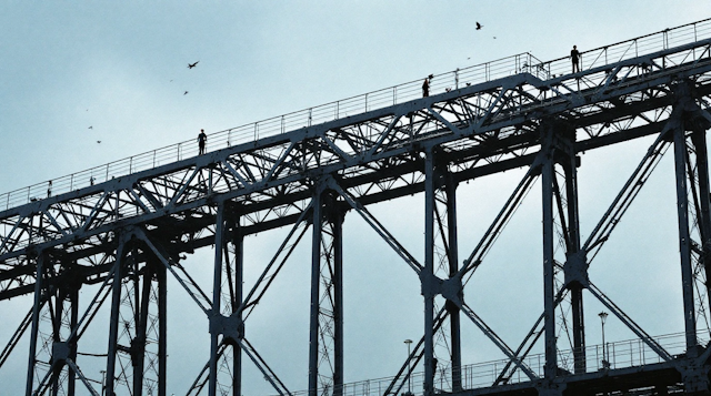 Industrial Bridge Silhouette