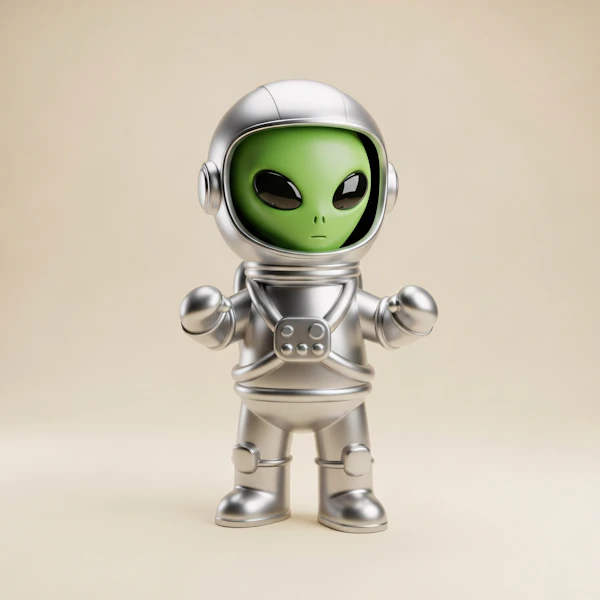 Stylized Alien Figure