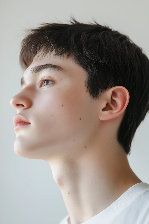 Contemplative Side Profile