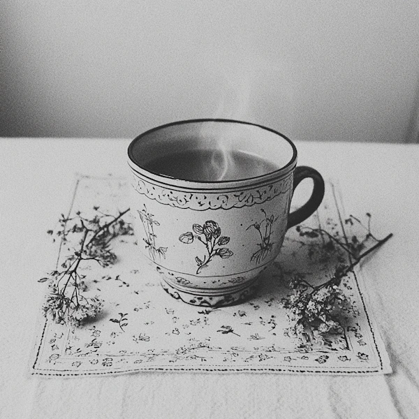 Steaming Tea Still Life