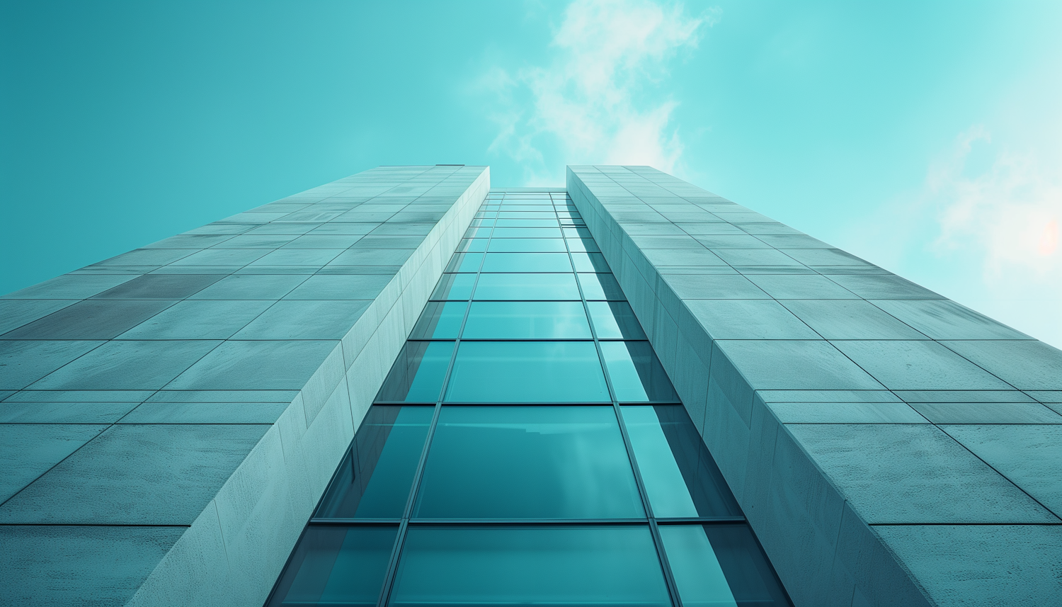 Modern Building with Reflective Glass Facade