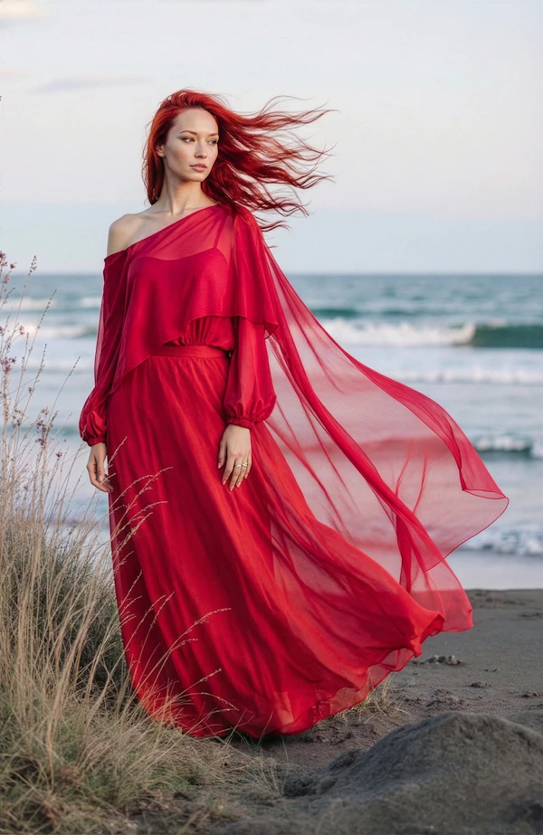Elegant Beach Portrait