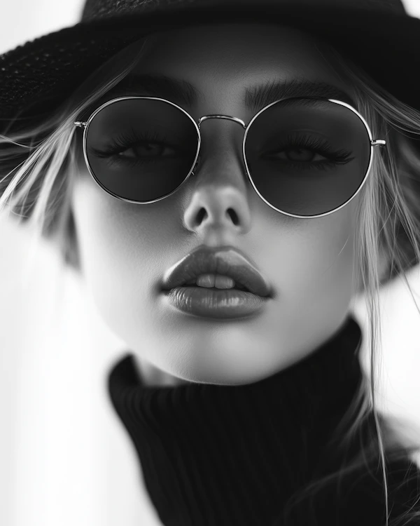 Elegant Portrait with Sunglasses