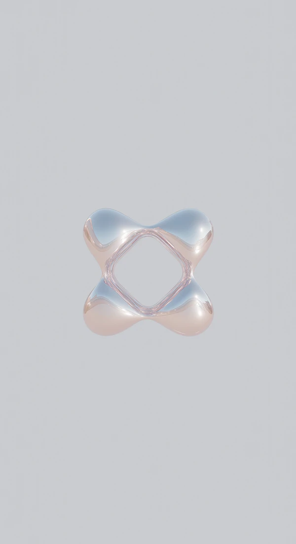 Futuristic Metallic Cross