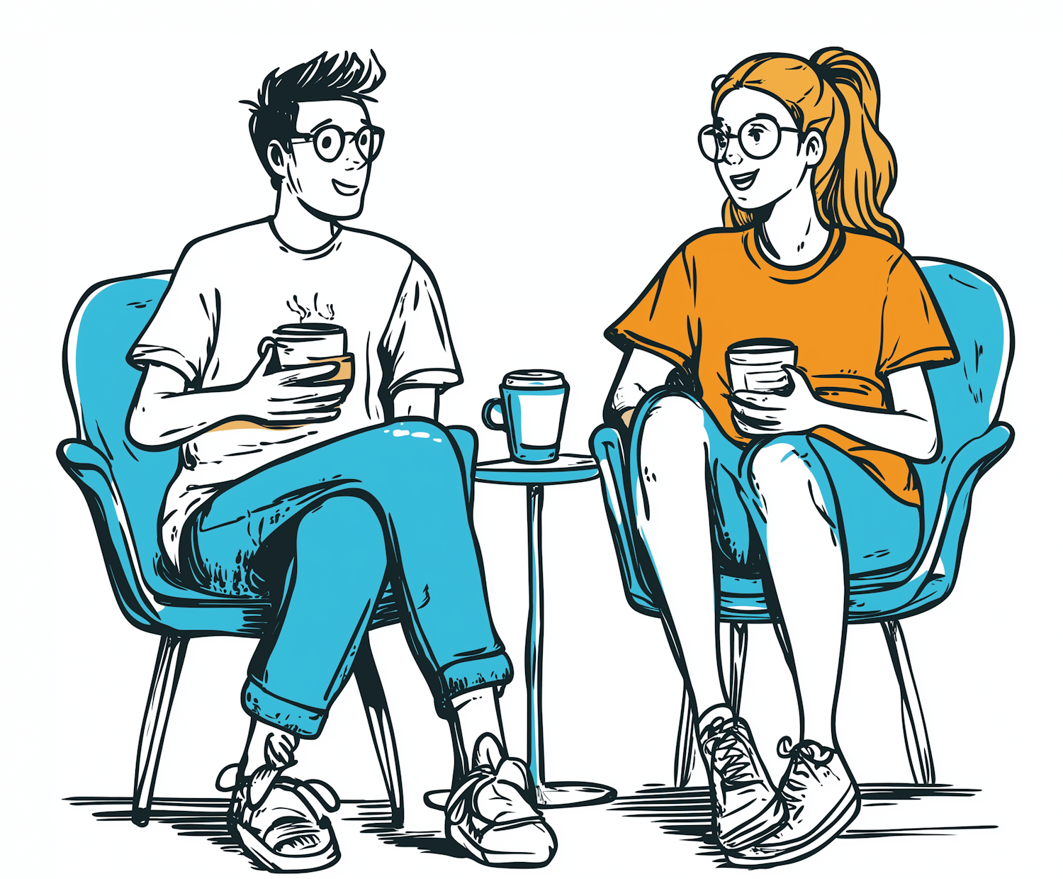 Animated Casual Coffee Chat