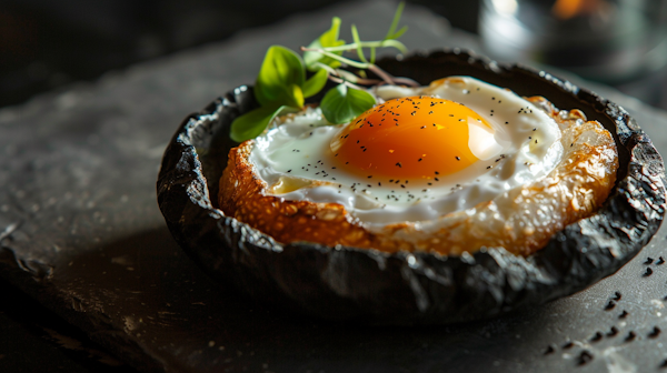 Perfect Sunny Side Up Egg in Skillet