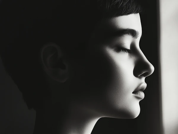 Serene Profile Portrait