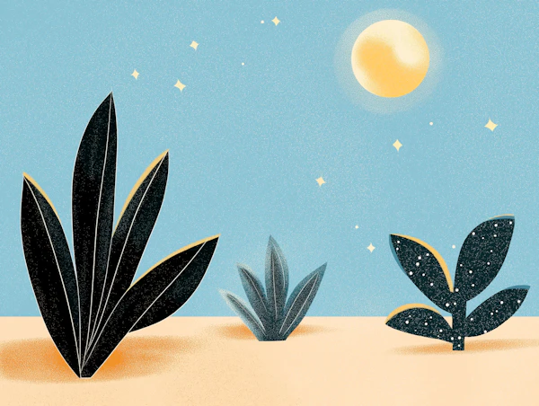 Stylized Desert Landscape