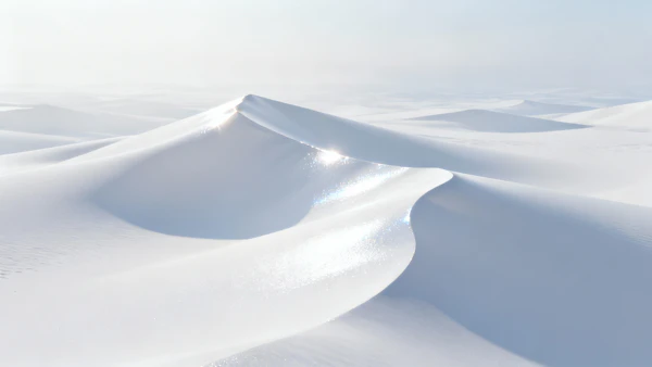 Snowy Dunes Serenity