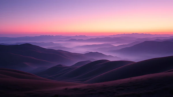 Ethereal Mountain Sunrise