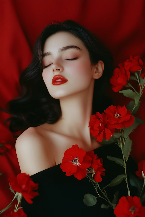 Elegant Rose Portrait