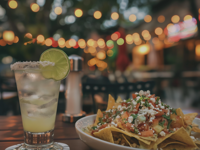 Margarita and Nachos