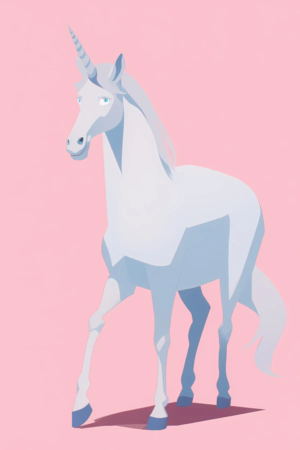 Pastel Unicorn Illustration