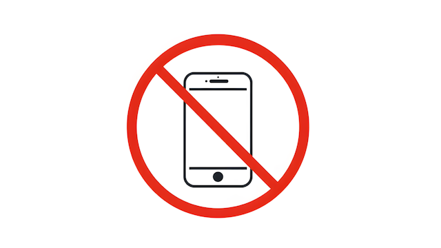 No Smartphone Symbol