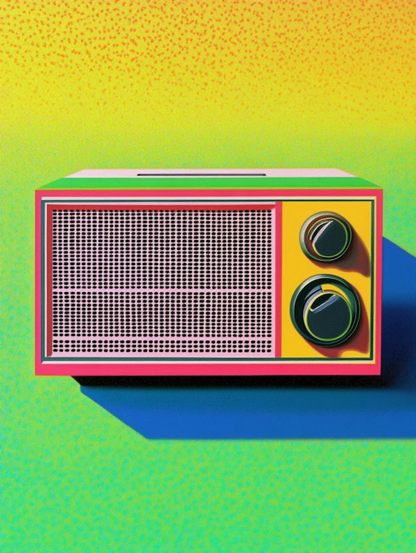 Retro Radio Pop Art