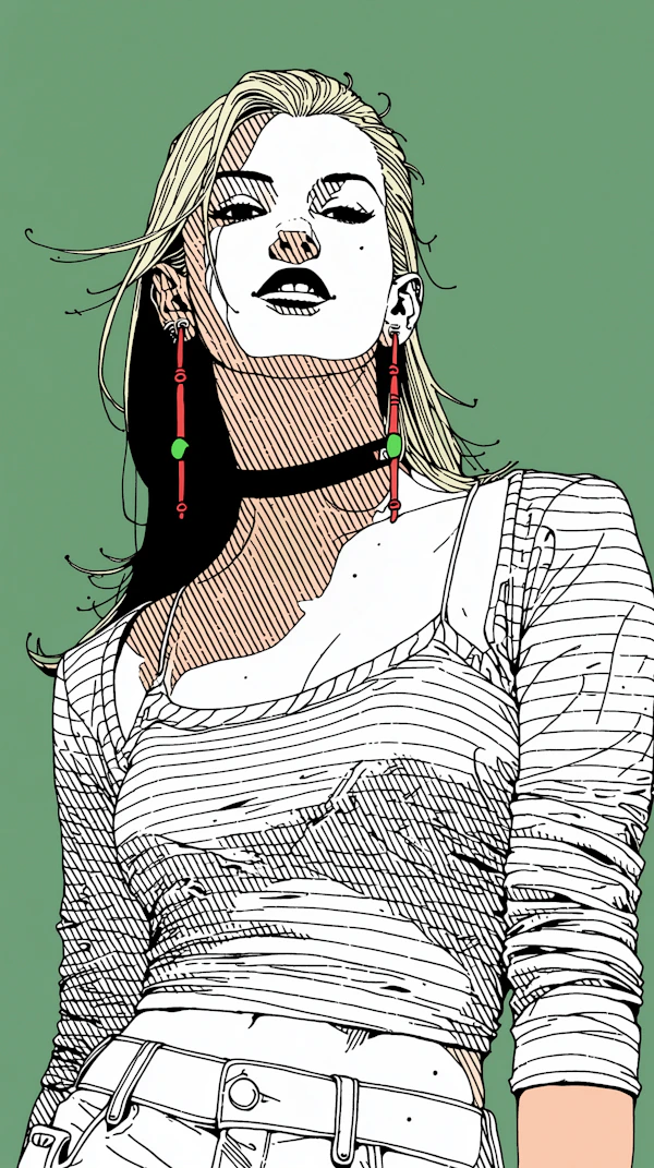 Stylized Woman Portrait