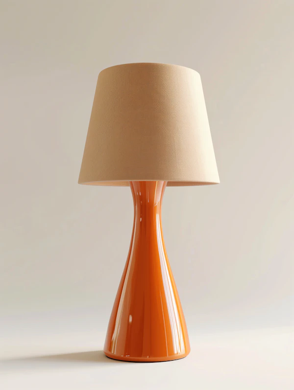 Modern Orange Table Lamp