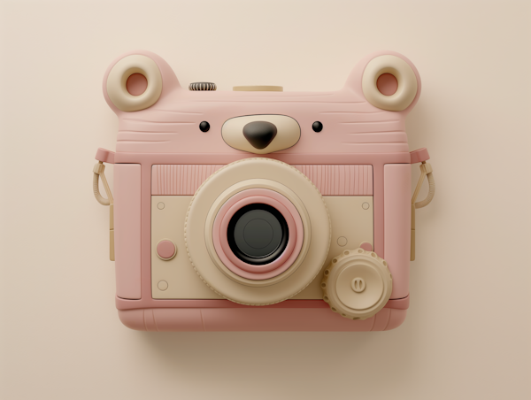 Whimsical Anthropomorphic Bear Camera