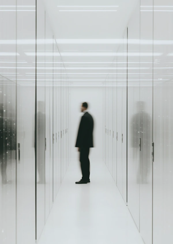 Futuristic Hallway Scene