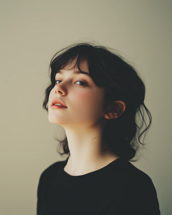 Contemplative Woman Portrait