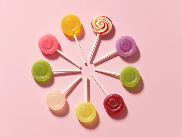 Colorful Lollipop Clock