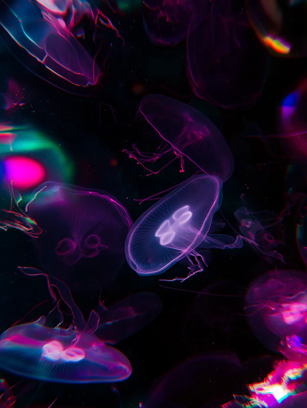 Neon Jellyfish Display