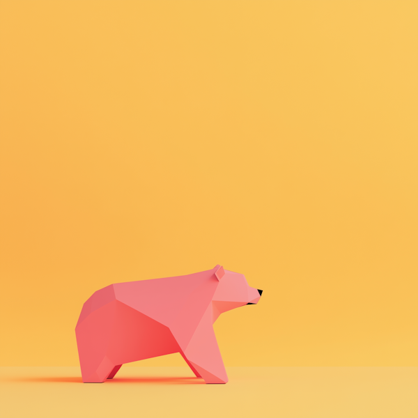 Geometric Bear Illustration