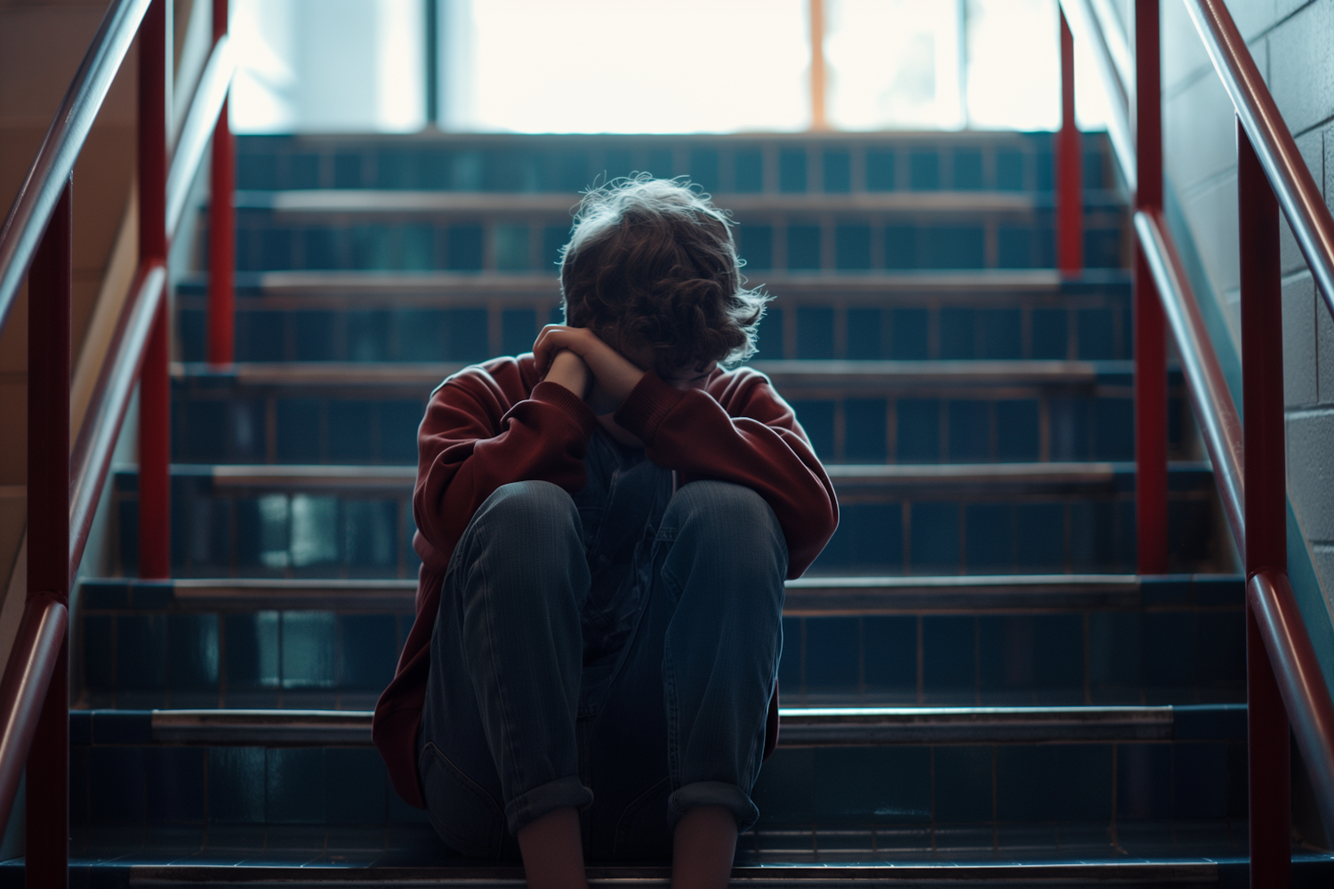 Solitude on Stairs