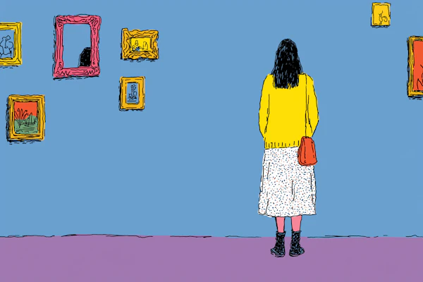 Gallery Visitor Scene