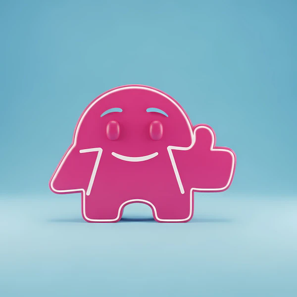Cheerful Cartoon Character