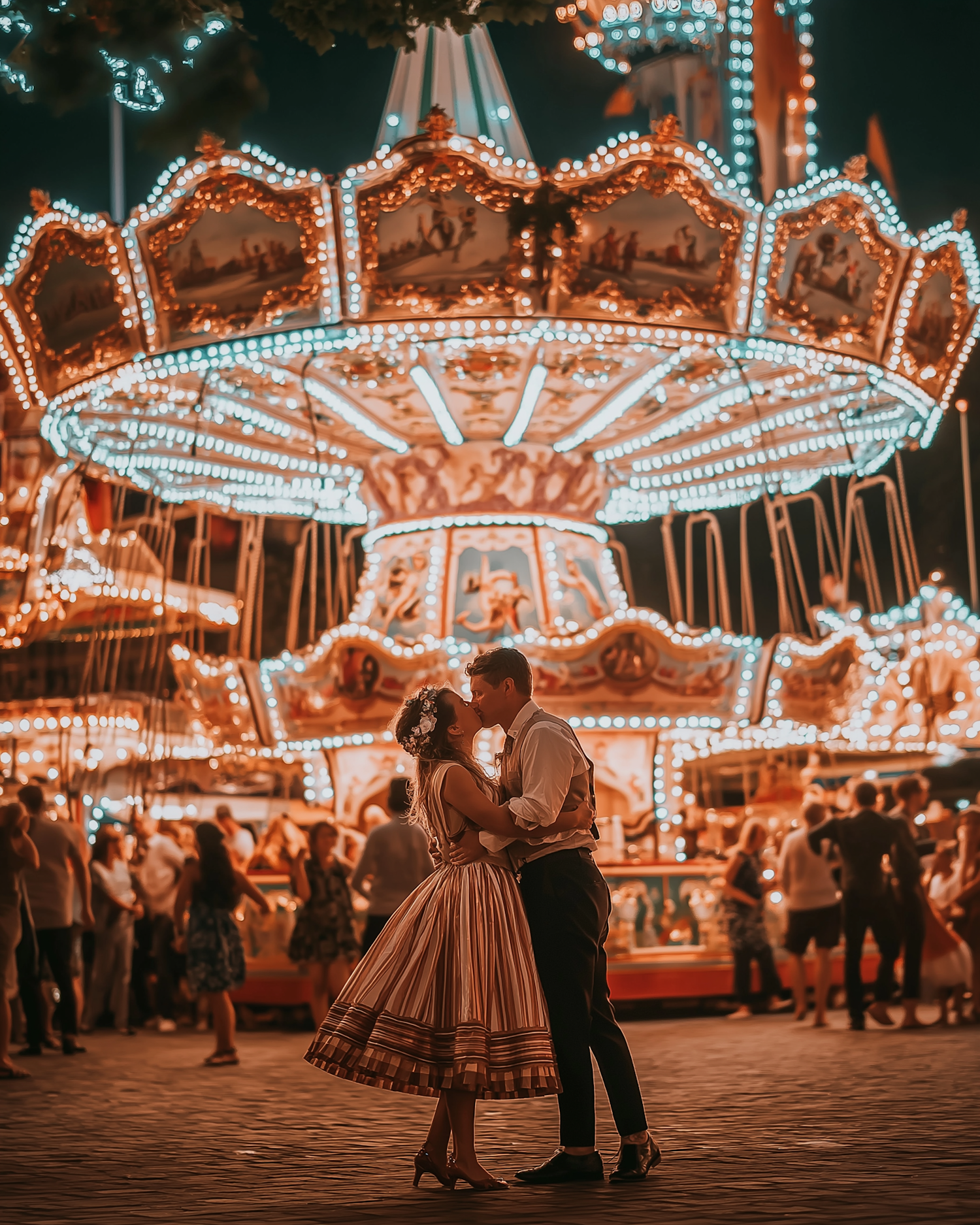 Romantic Carnival Kiss