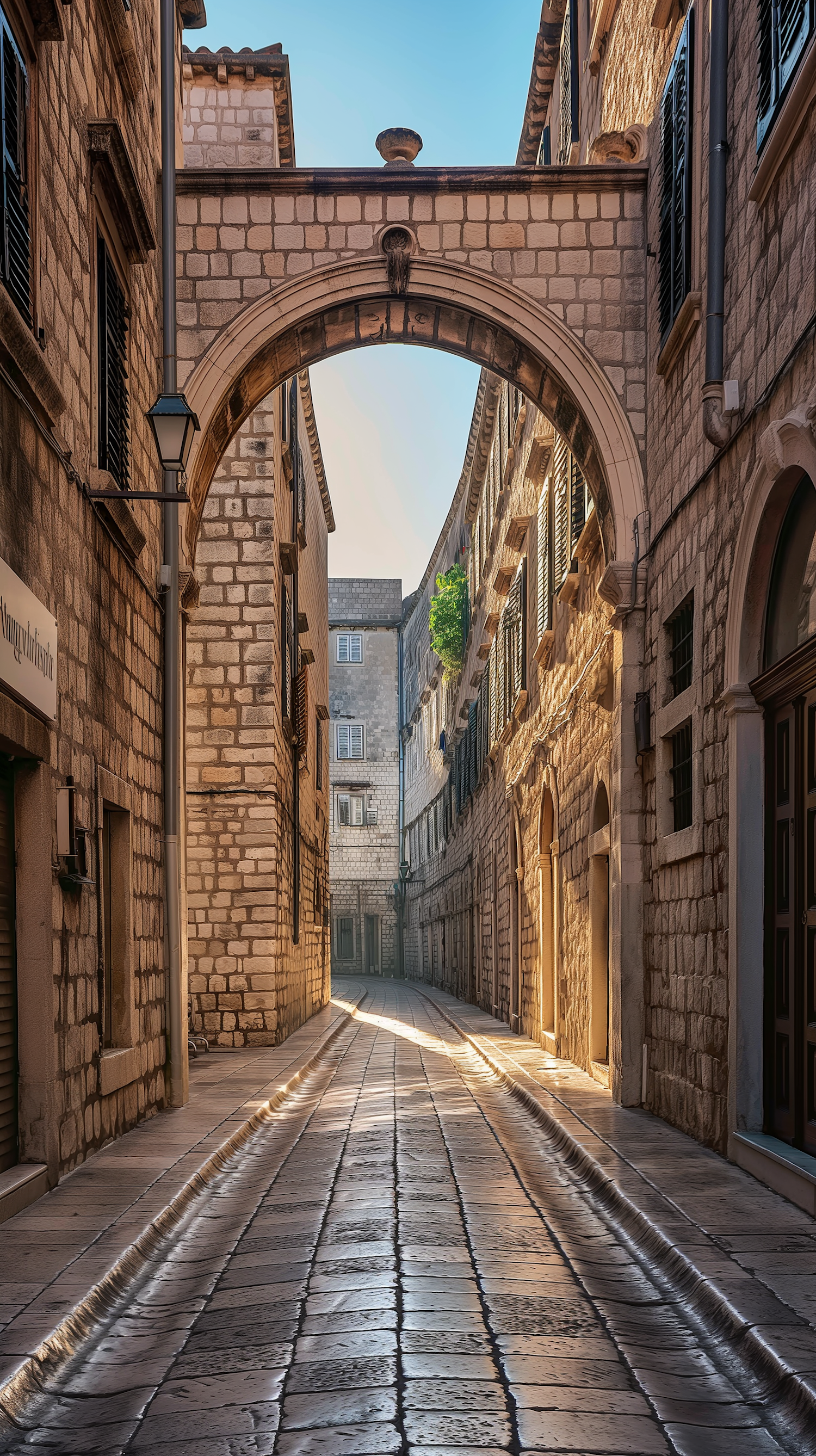 Tranquil Historic European Street