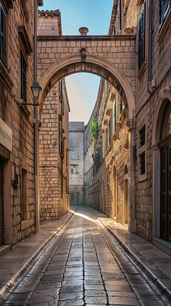 Tranquil Historic European Street