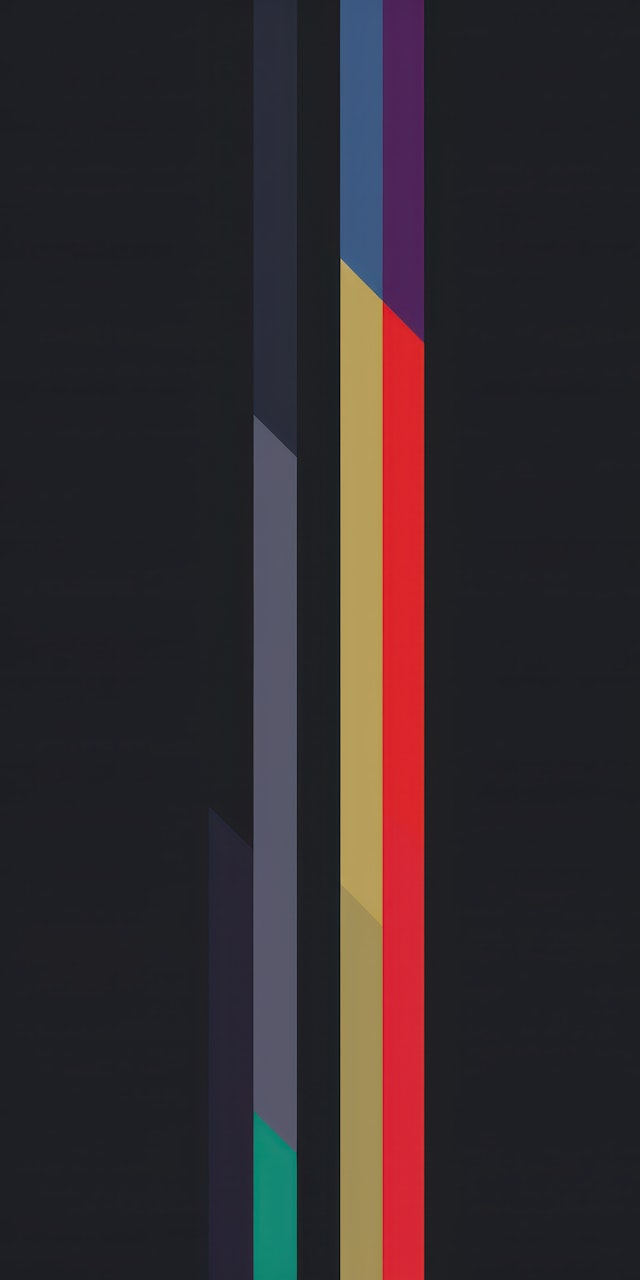 Abstract Multicolored Stripes