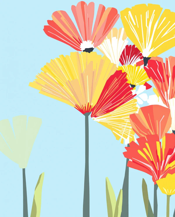 Abstract Floral Artwork