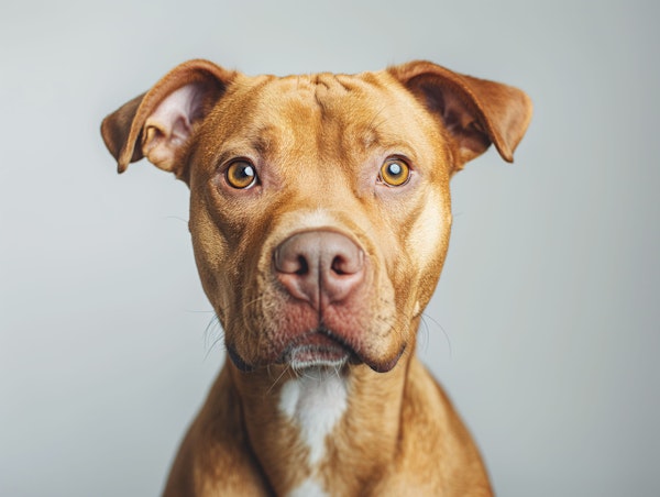 Solemn and Attentive Dog Portrait