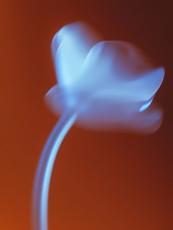 Glowing Blue Flower