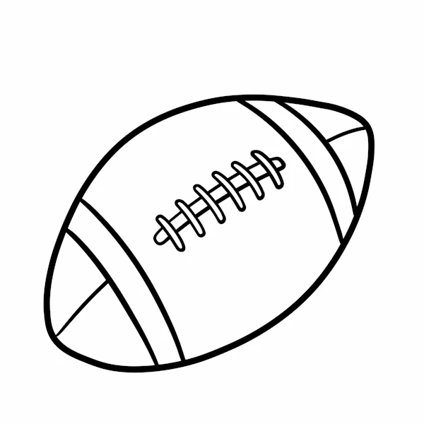 Football Line Drawing