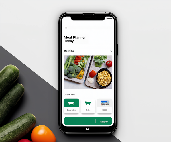 Modern Smartphone Meal Planning App Presentation