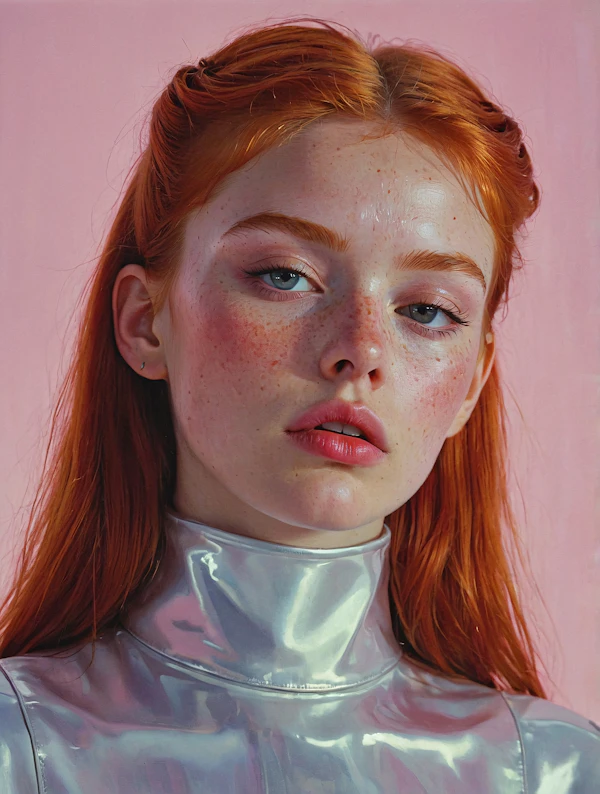 Portrait of a Young Woman with Red Hair