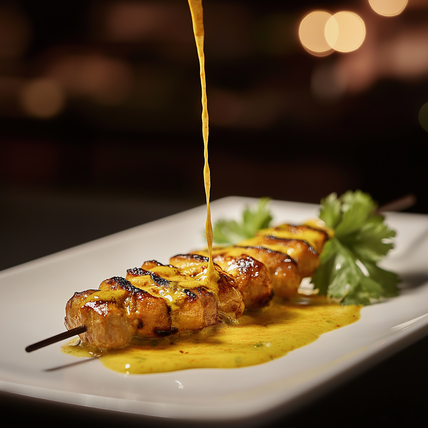 Gourmet Grilled Chicken Skewer