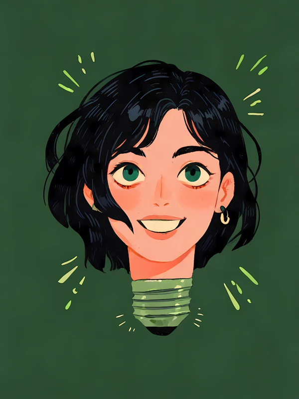 Creative Light Bulb Head Illustration