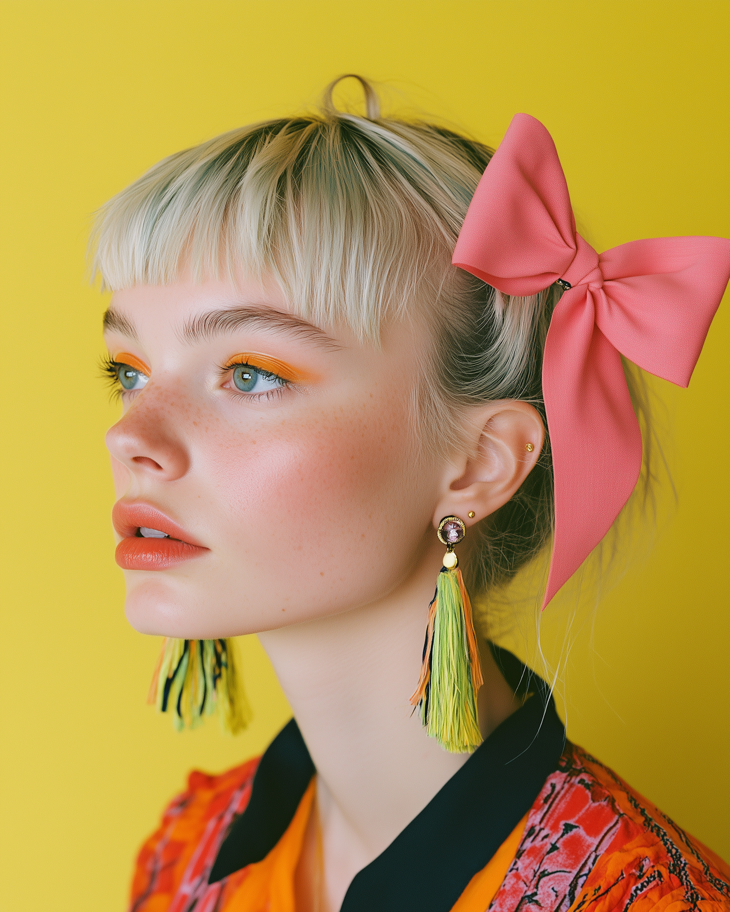 Fashion Portrait with Bold Colors