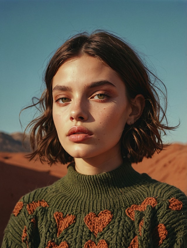 Portrait of a Young Woman in Nature