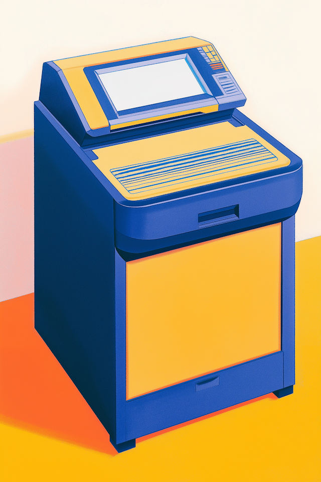 Retro Computer Terminal Illustration