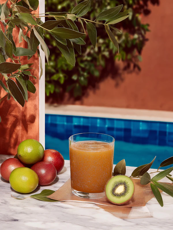 Refreshing Juice Scene